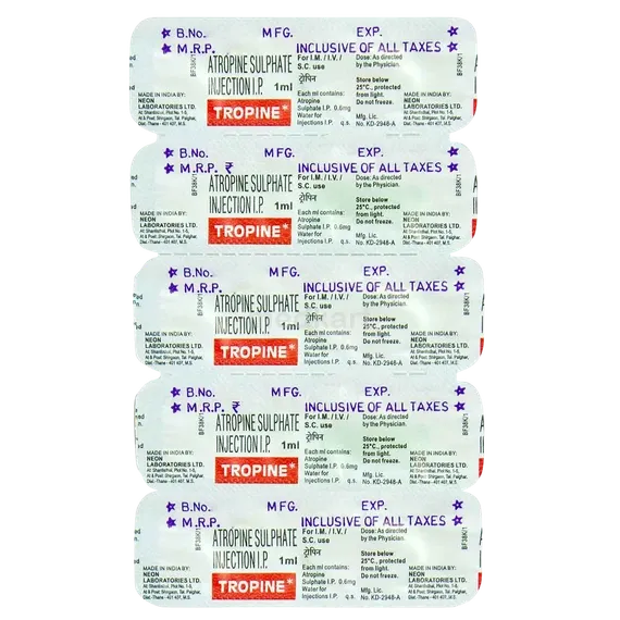 tropine injection(atropine) 1 ml